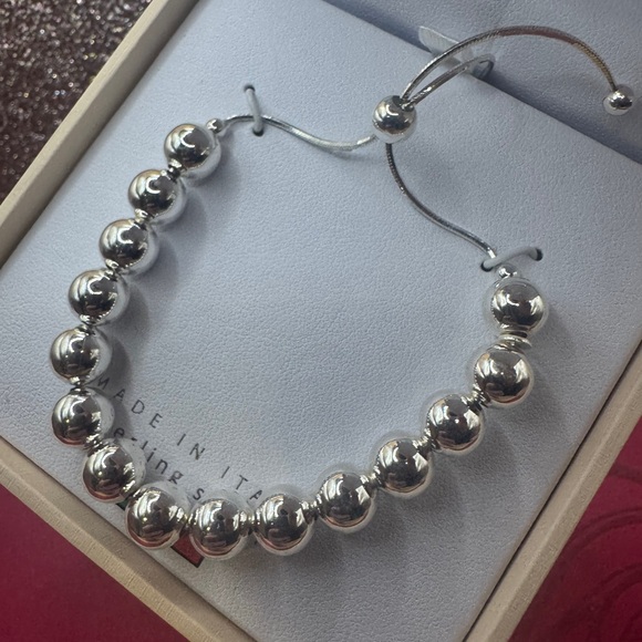 Mia fiore sterling silver Italian made beaded bracelet - Picture 3 of 7